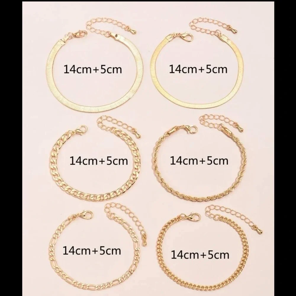 ✨Gold Chain Layered Bracelets (Boutique) - Picture 6 of 7